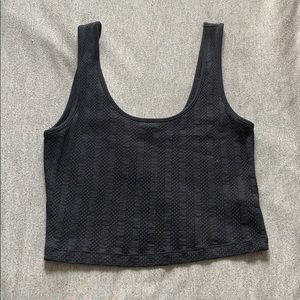 Black crop top